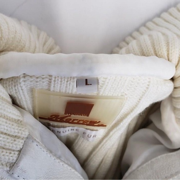 Morrow Knit/Fur Zip Up Sweater Women's Size Large - Picture 5 of 6